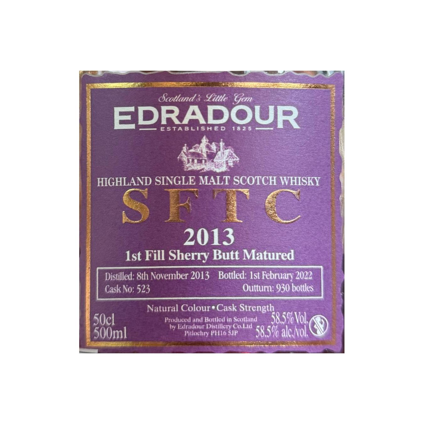 Edradour 2013 8 Years Single Malt Whisky