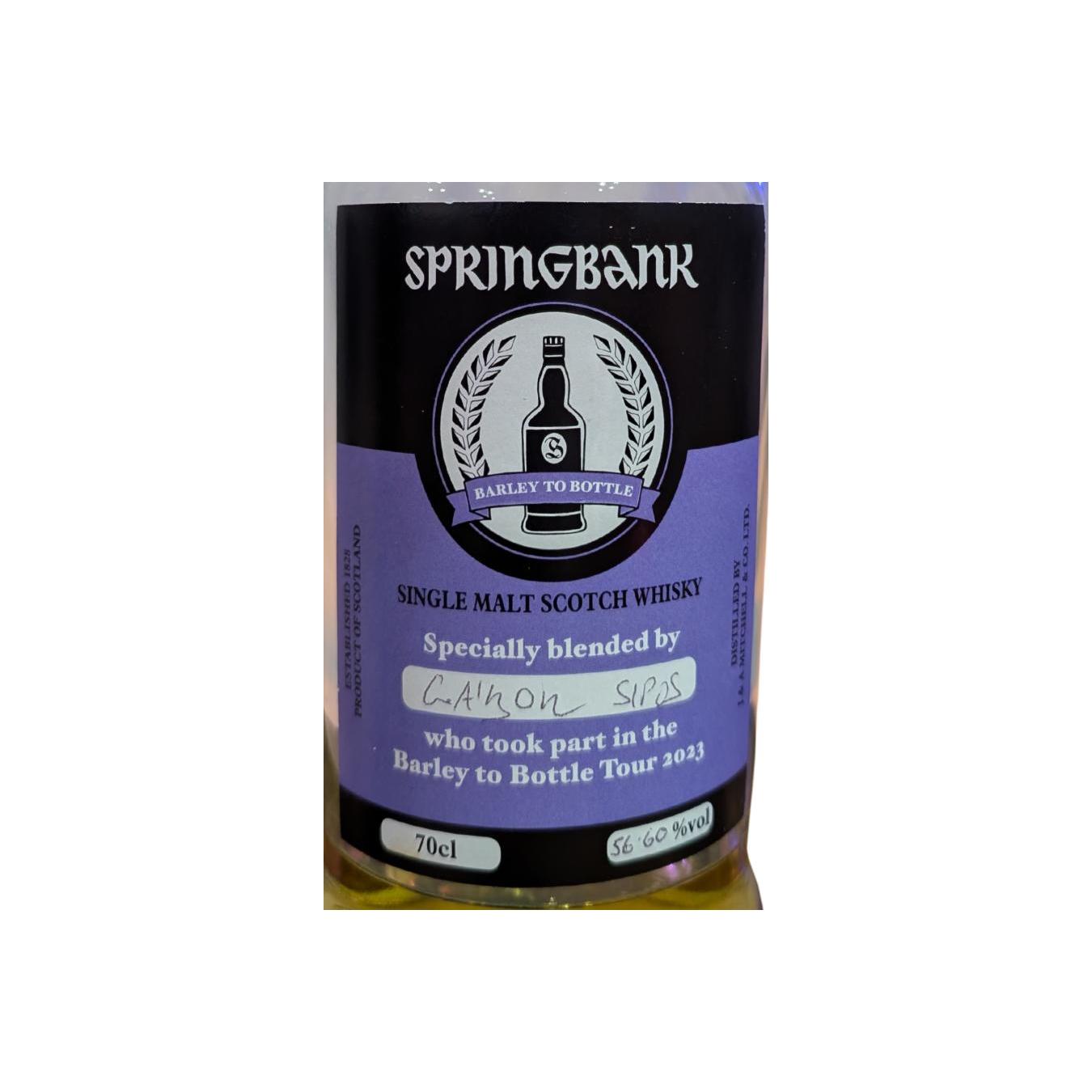 Springbank Barley to Bottle Tour 2023