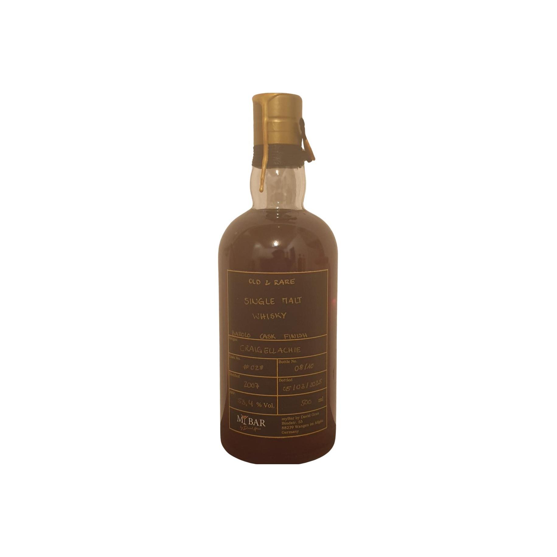 Craigellachie 2007 mybar