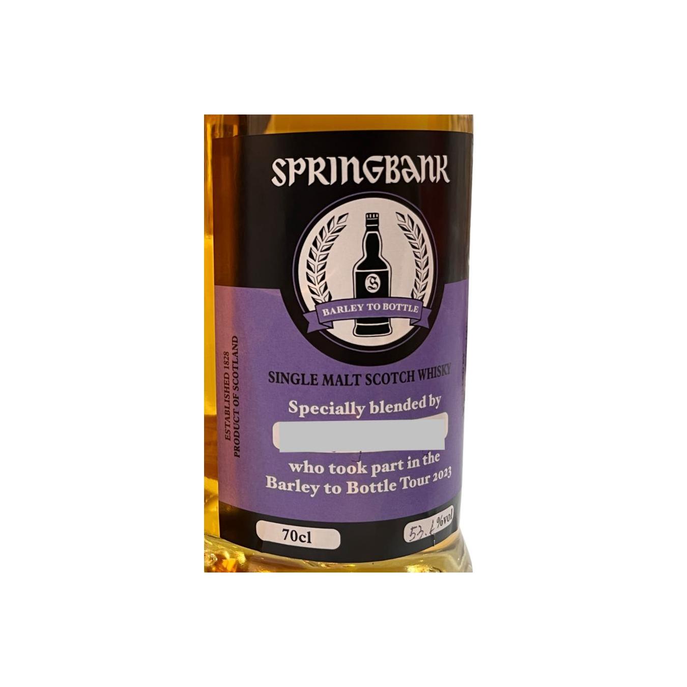 Springbank Barley to Bottle Tour 2023