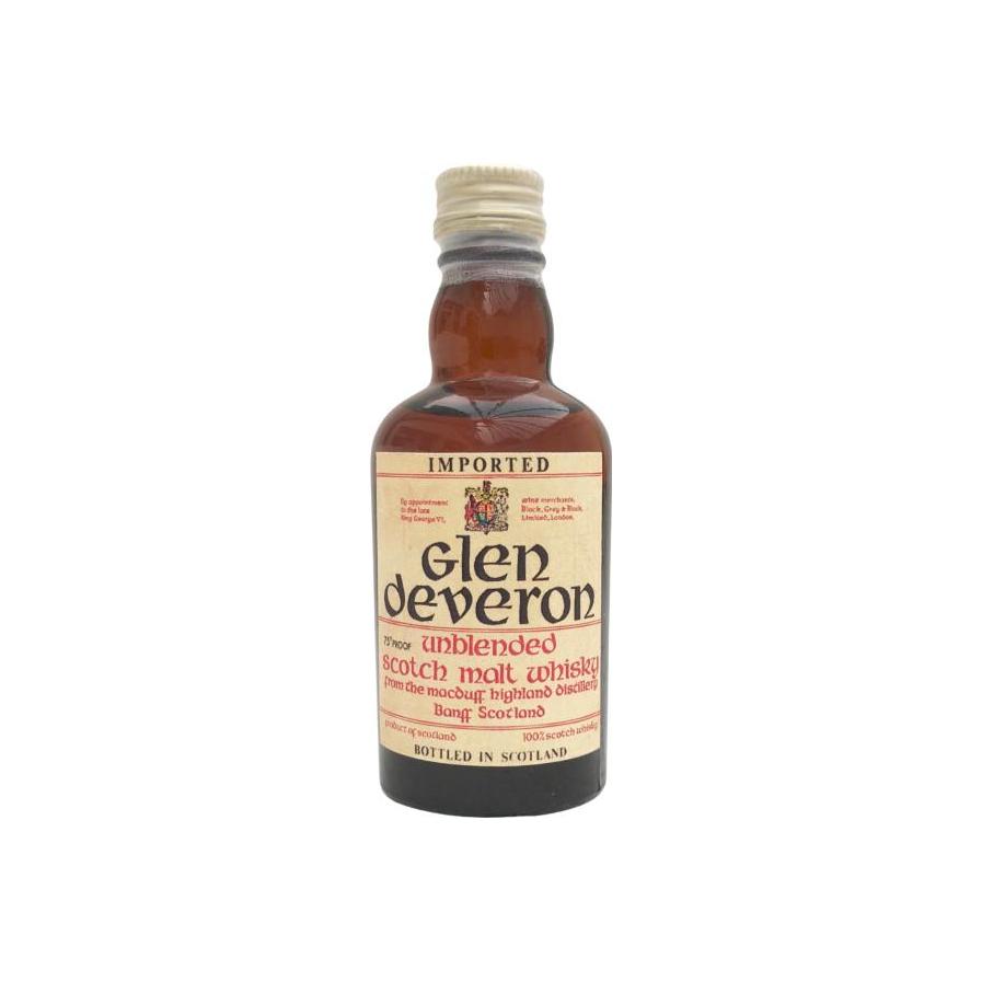 Glen Deveron Unblended  malt scotch whisky