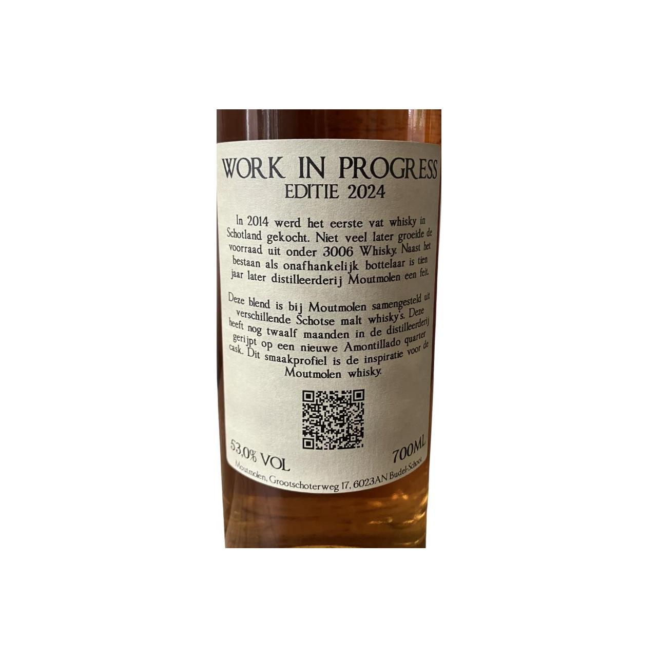 Blended Malt Scotch Whisky Work in Progress 3W 3
