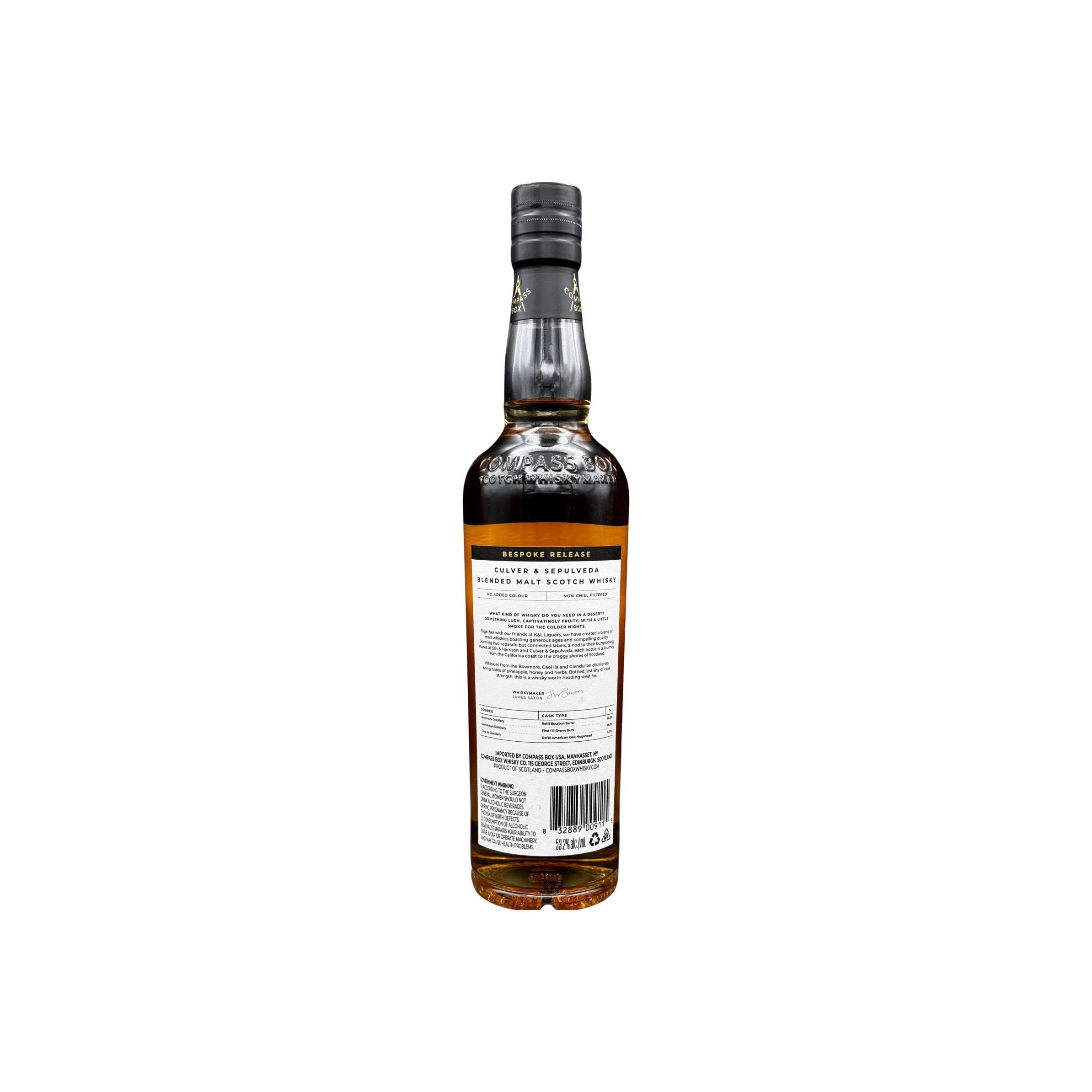 Blended Malt Scotch Whisky Culver &amp; Sepulveda CB 2