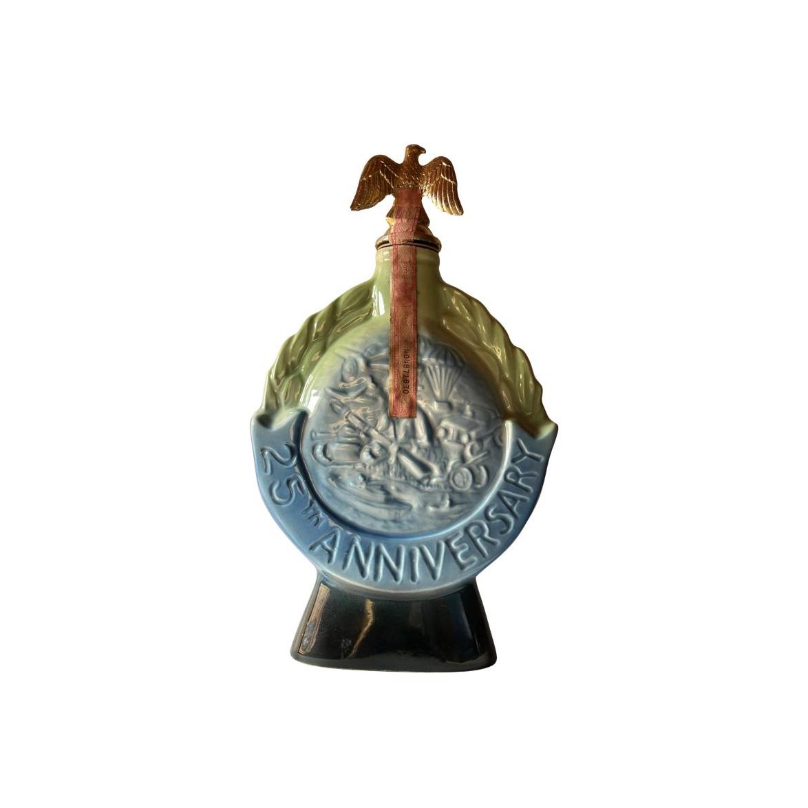 Jim Beam AMVETS 25th Anniversary Ceramic Decanter 2