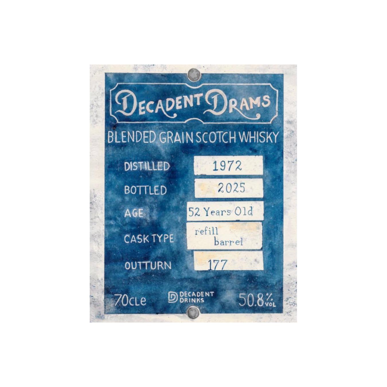 Blended Grain Scotch Whisky 1972 DeDr