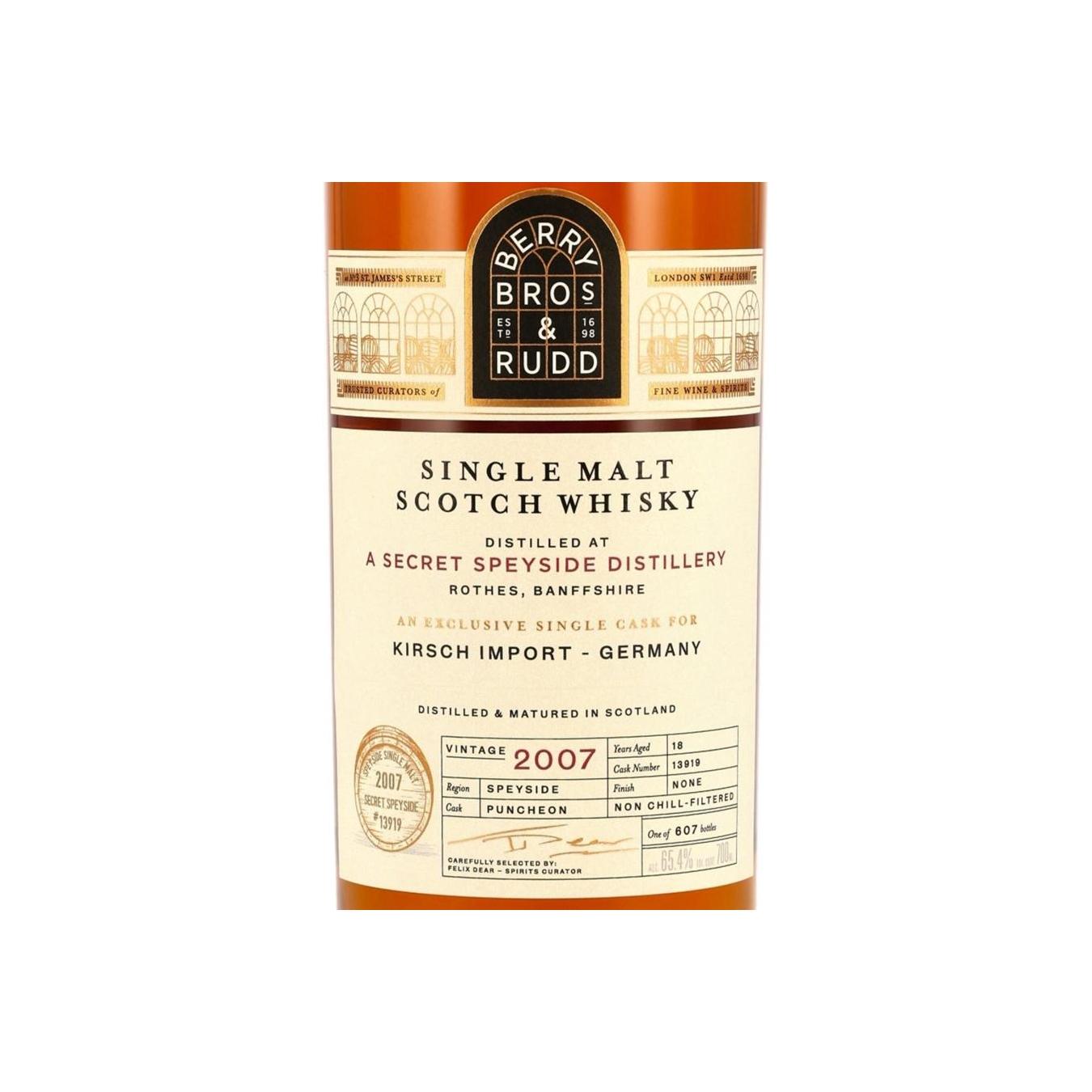 A Secret Speyside Distillery 2007 BR 3