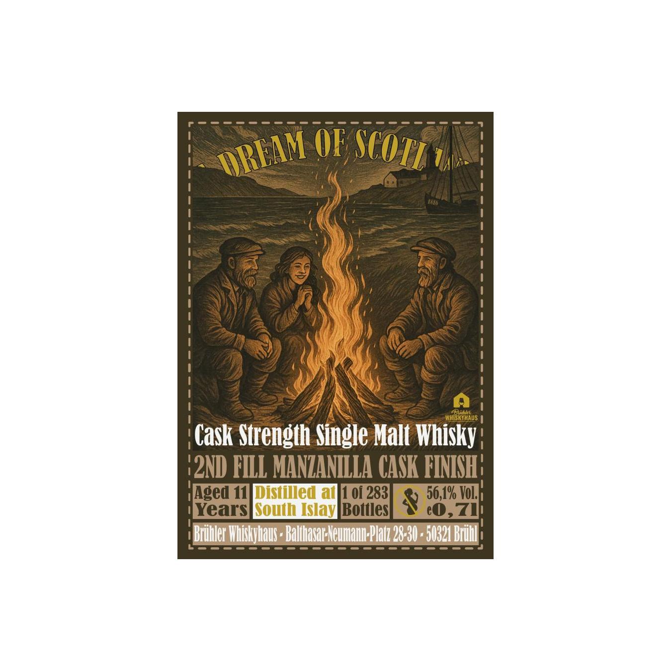Distilled at South Islay 11-year-old BW
