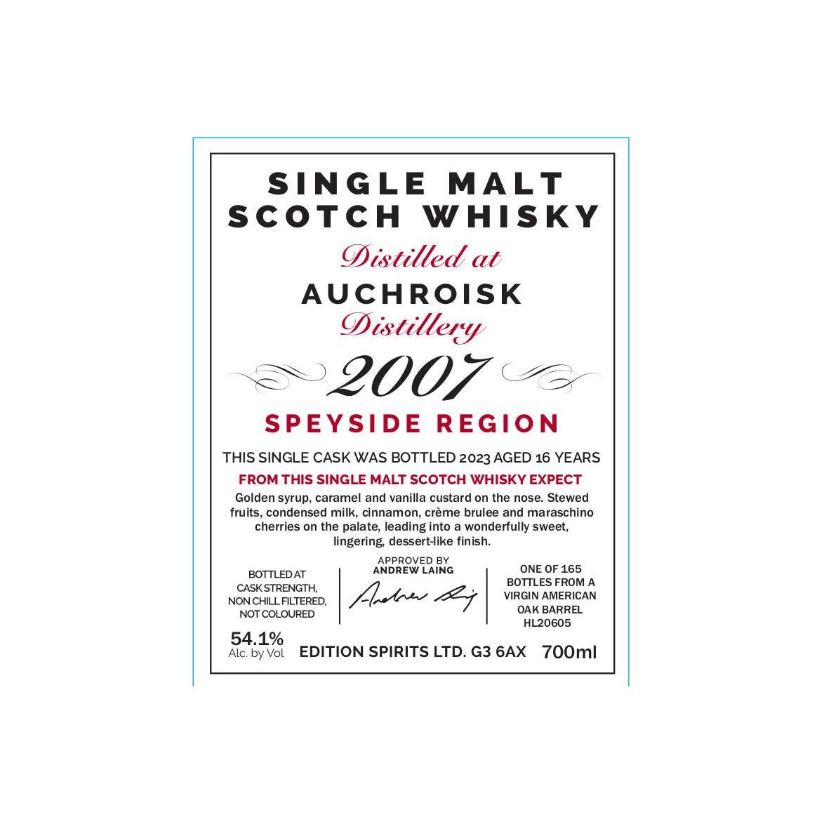 Auchroisk 2007 ED 2