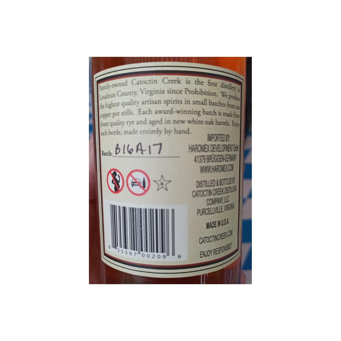 Catoctin Creek Roundstone Rye 2