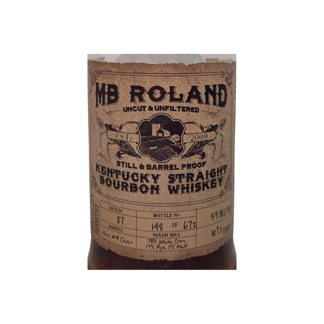 MB Roland Kentucky Straight Bourbon Whiskey