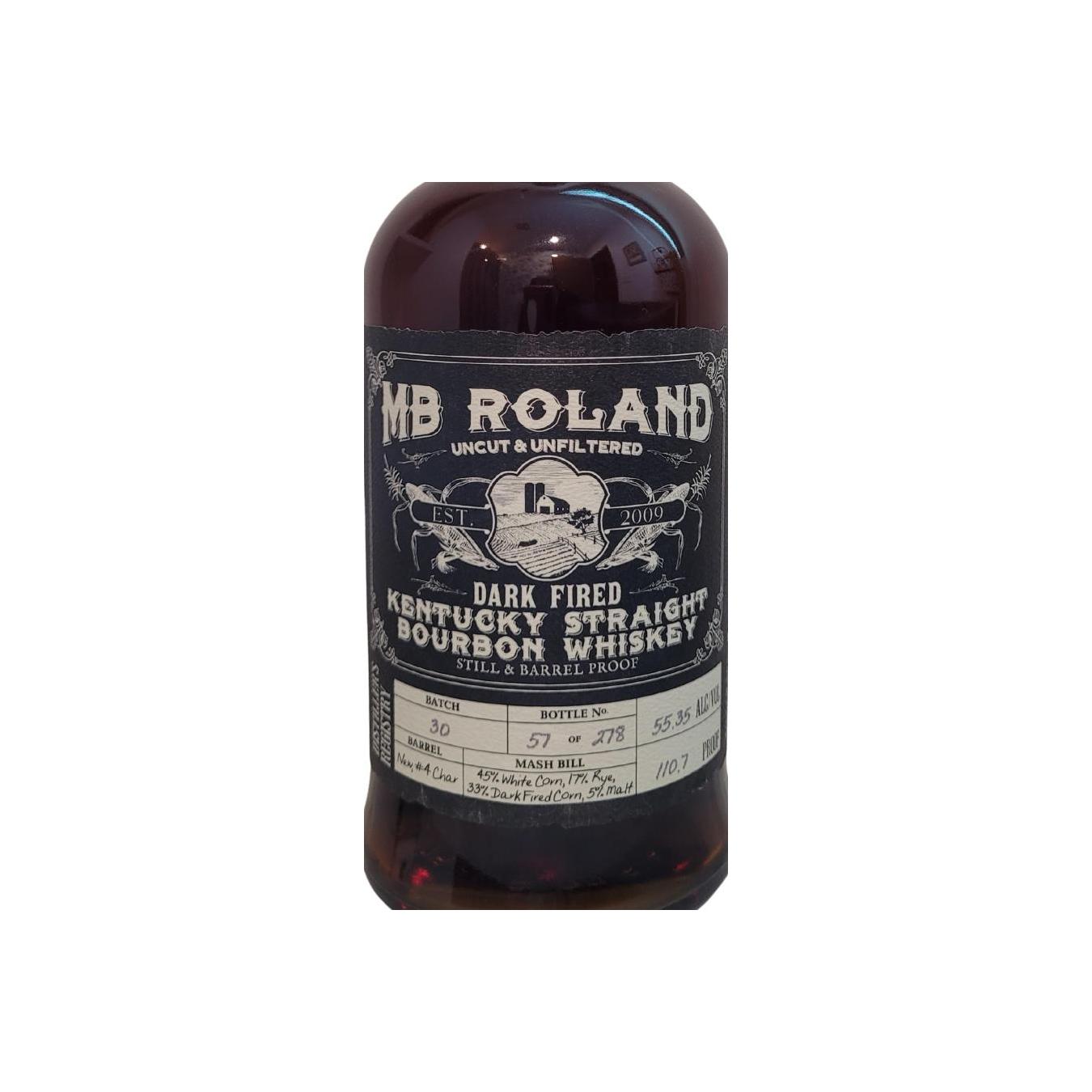MB Roland Dark Fired Kentucky Straight Bourbon Whiskey