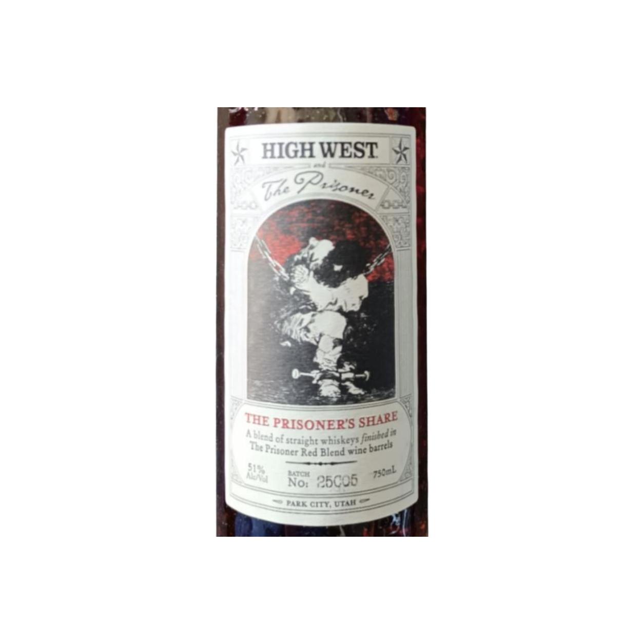 High West The Prisoner's Share