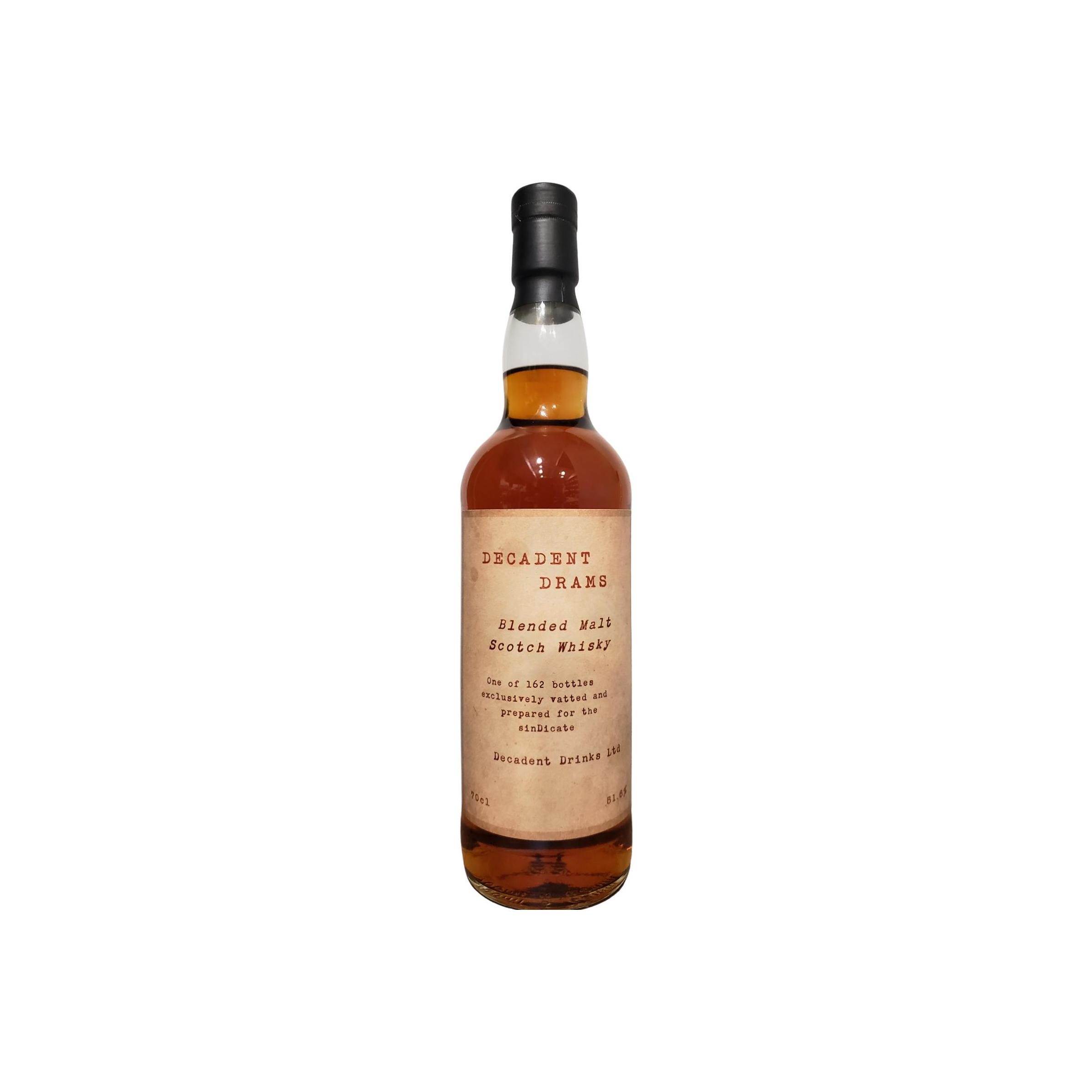Blended Malt Scotch Whisky Decadent Drams DeDr