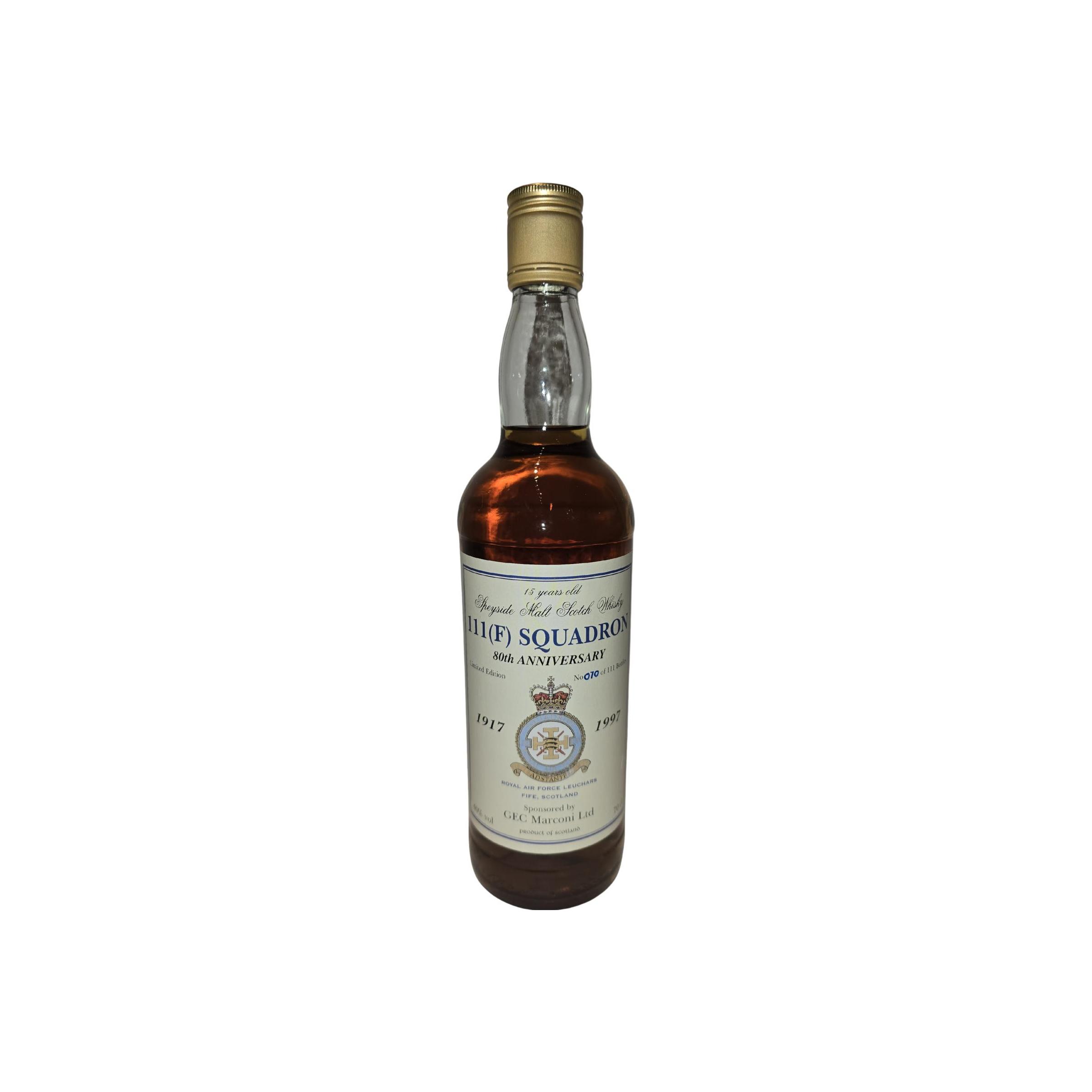 Speyside Malt Scotch Whisky 15-year-old SqM