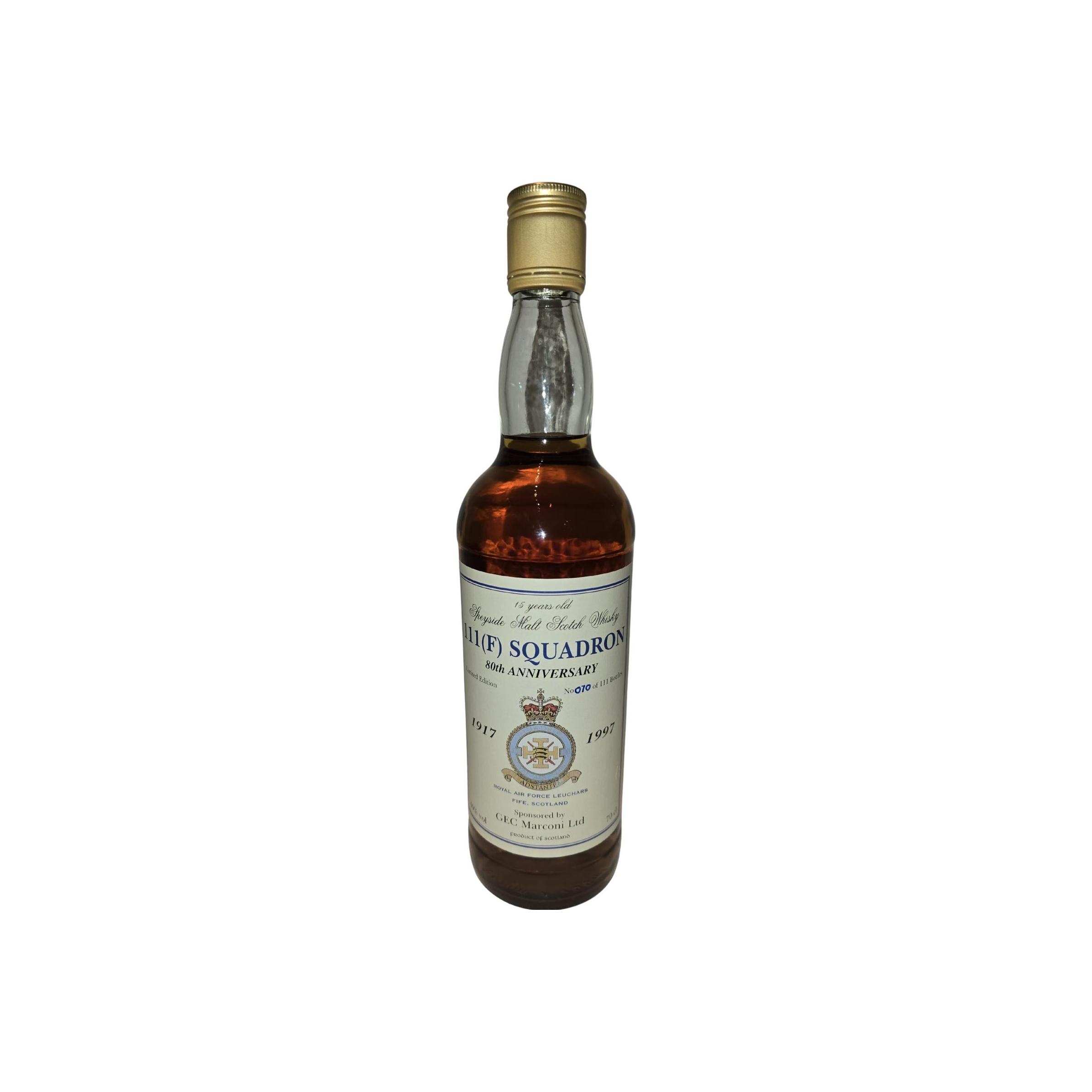 Speyside Malt Scotch Whisky 15-year-old SqMa