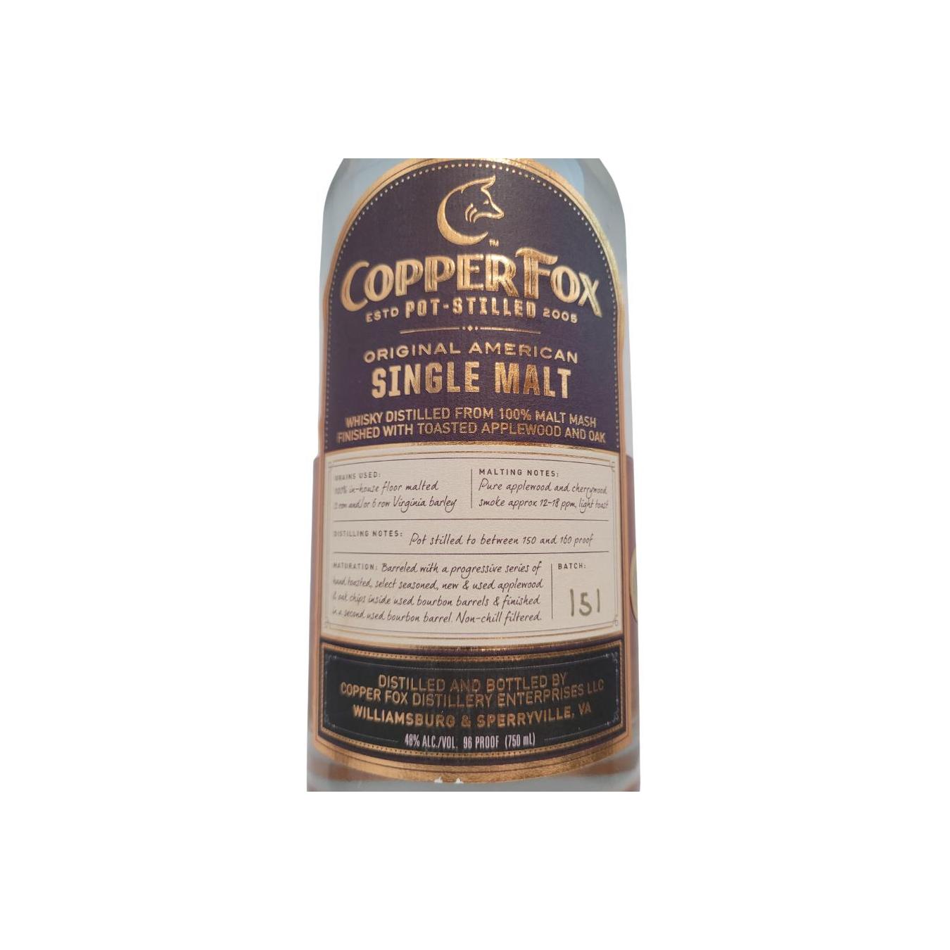 Copper Fox Original American Single Malt