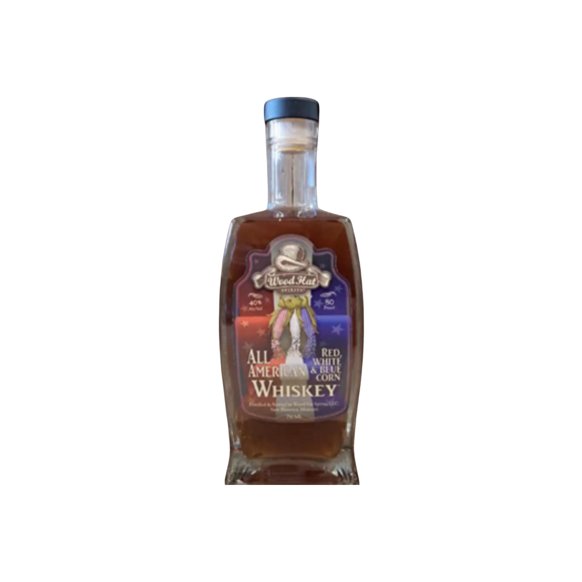 Wood Hat All American Whiskey - Red, White &amp; Blue corn