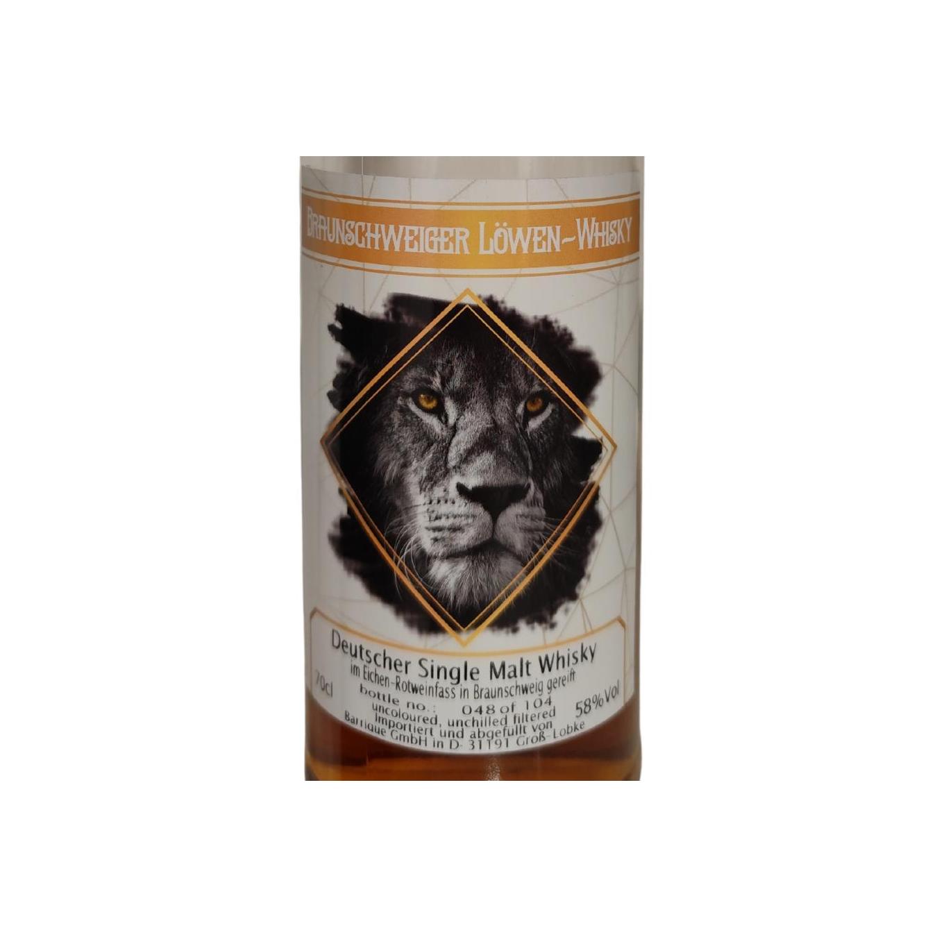 Deutscher Single Malt Whisky Braunschweiger Löwen-Whisky Bq