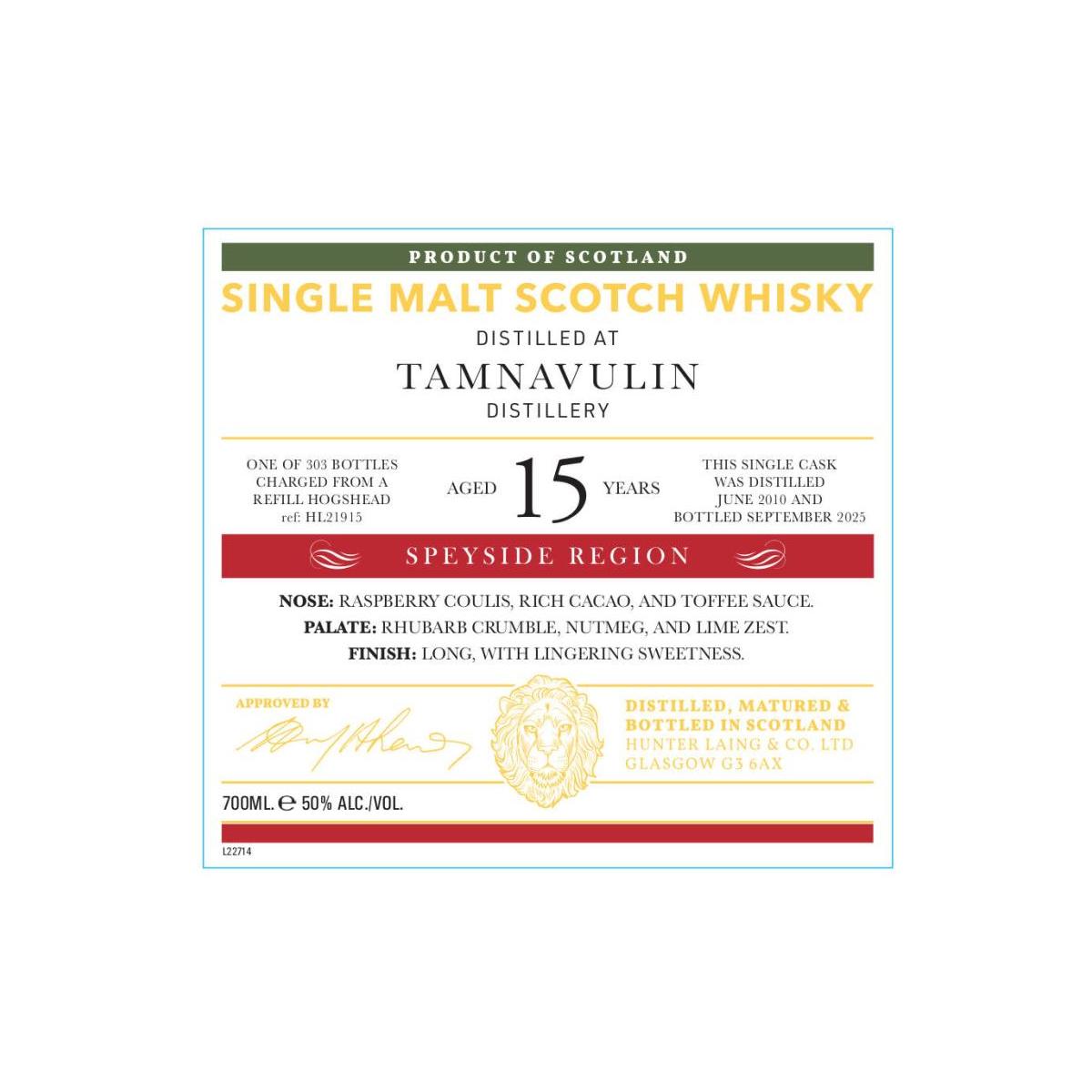 Tamnavulin 2010 HL