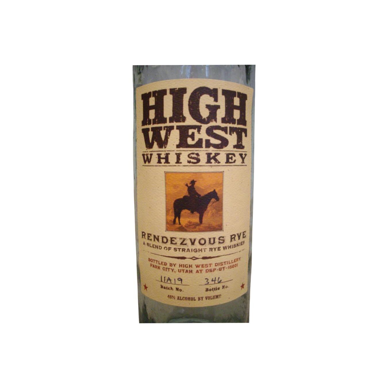 High West Rendezvous Rye