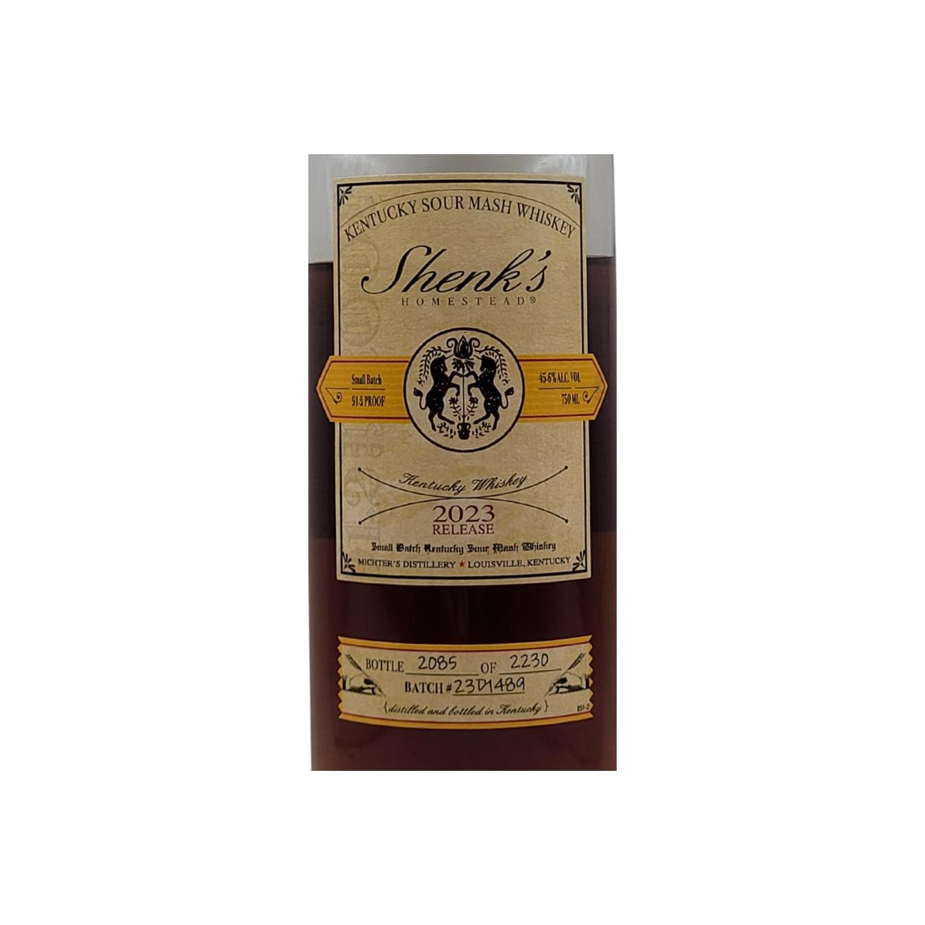 Shenk's Homestead Kentucky Sour Mash Whiskey