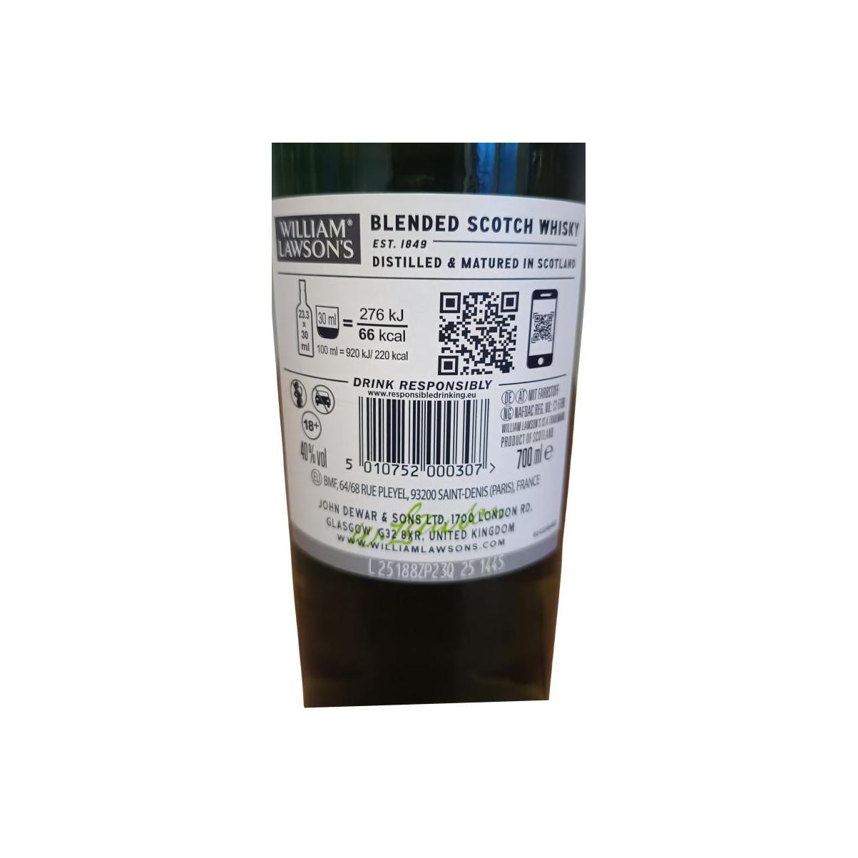 William Lawson's Blendend Scotch Whisky WLD