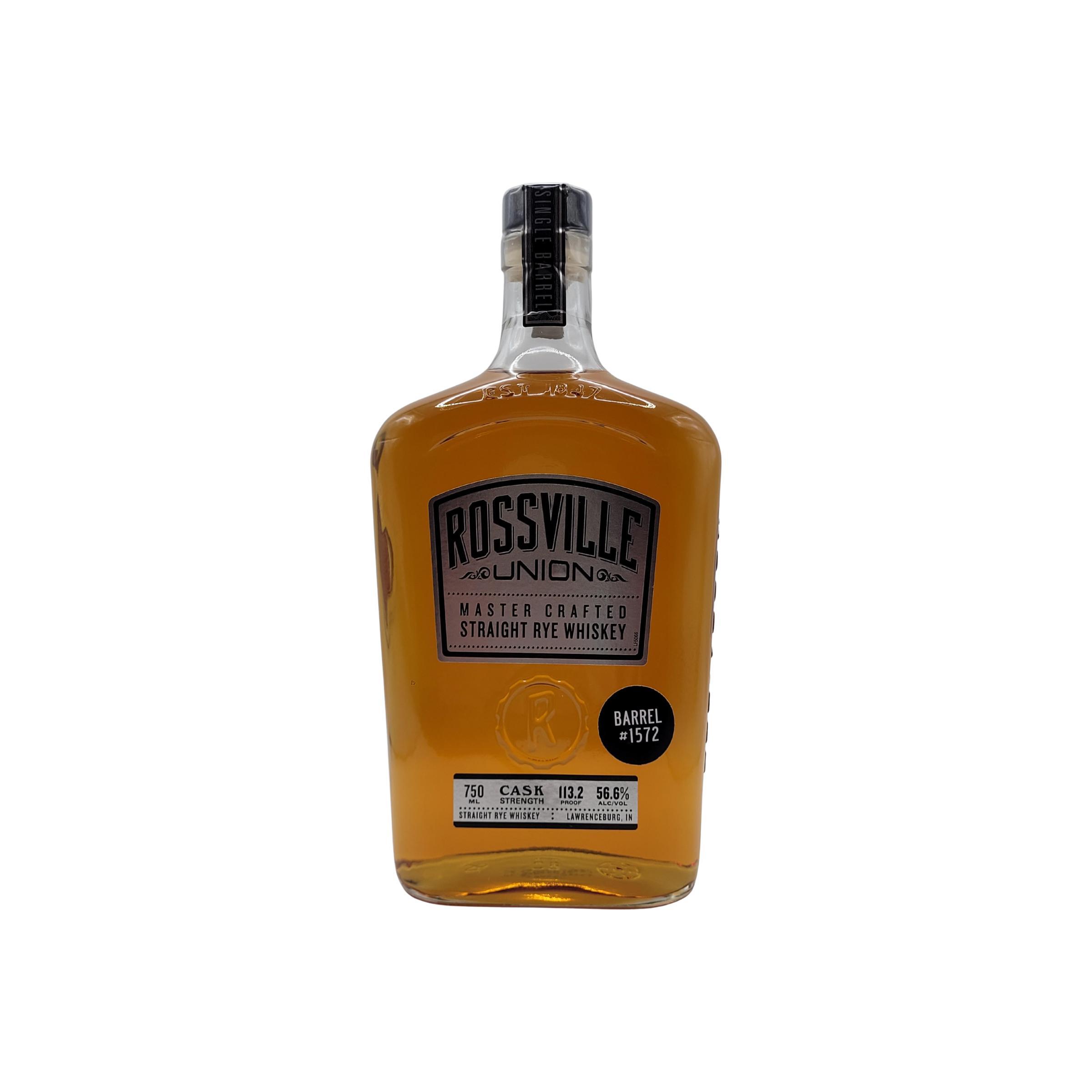Rossville Union Master Crafted Straight Rye Whiskey