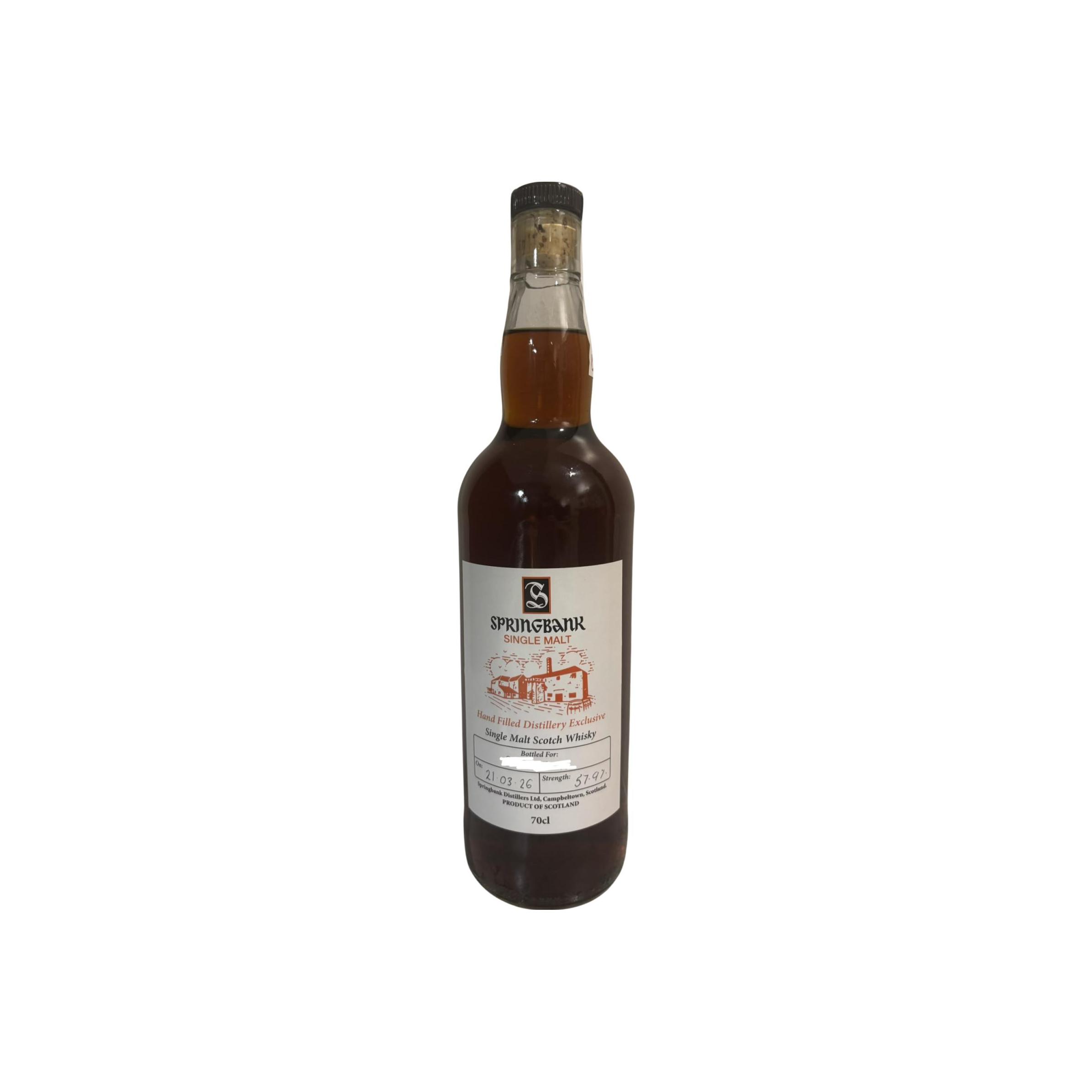 Springbank Hand Filled Distillery Exclusive