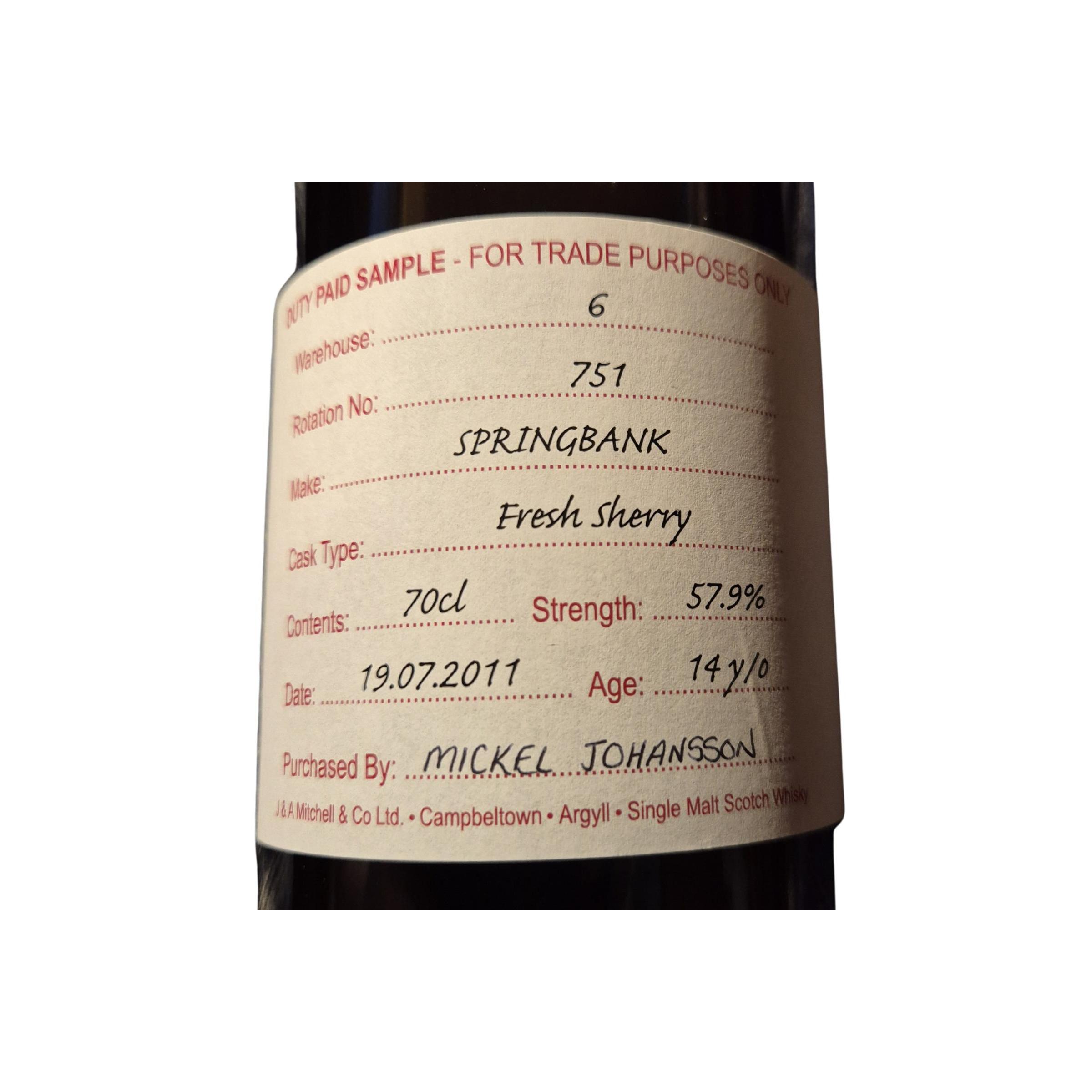 Springbank 2011