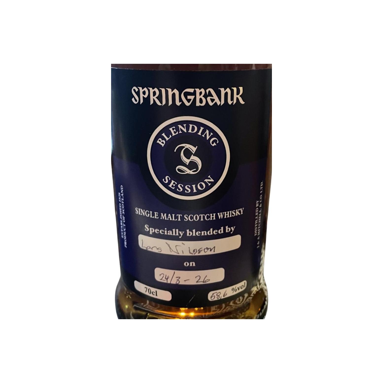 Springbank Blending Session 2026