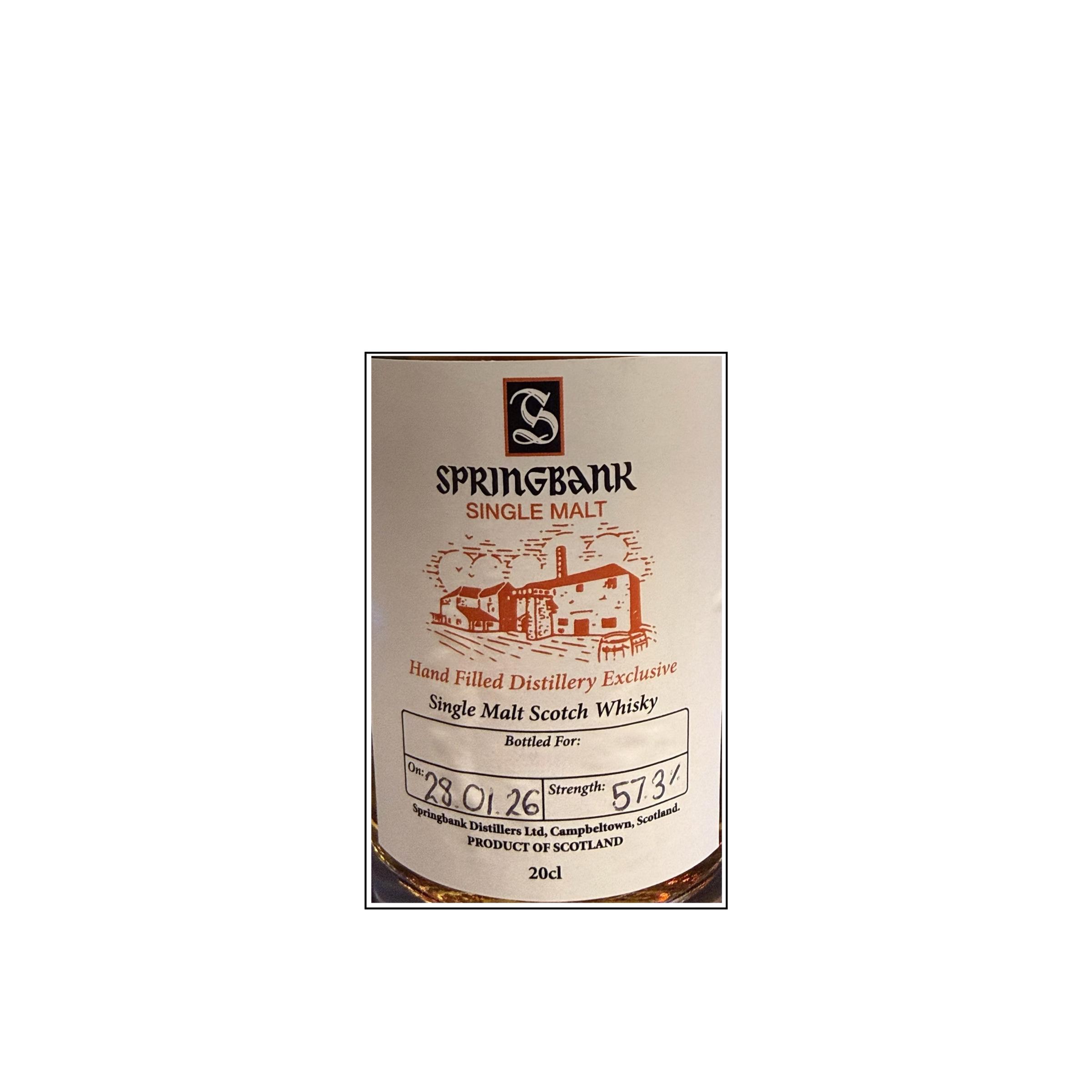 Springbank Hand Filled Distillery Exclusive