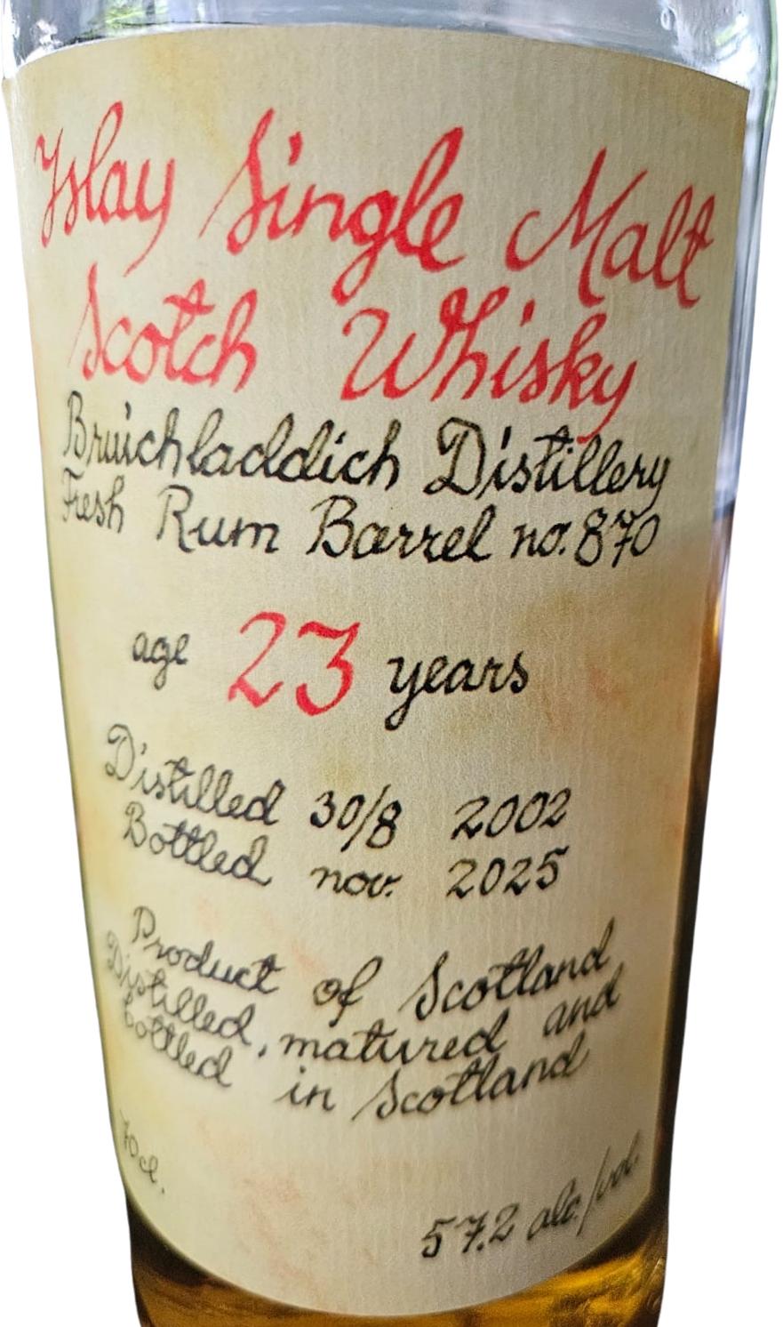 Bruichladdich 2002 UD