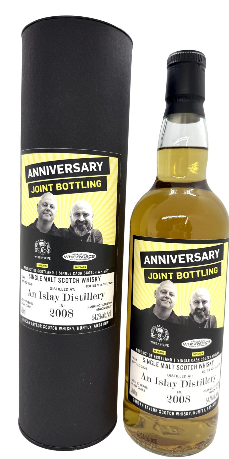 An Islay Distillery 2008 DT