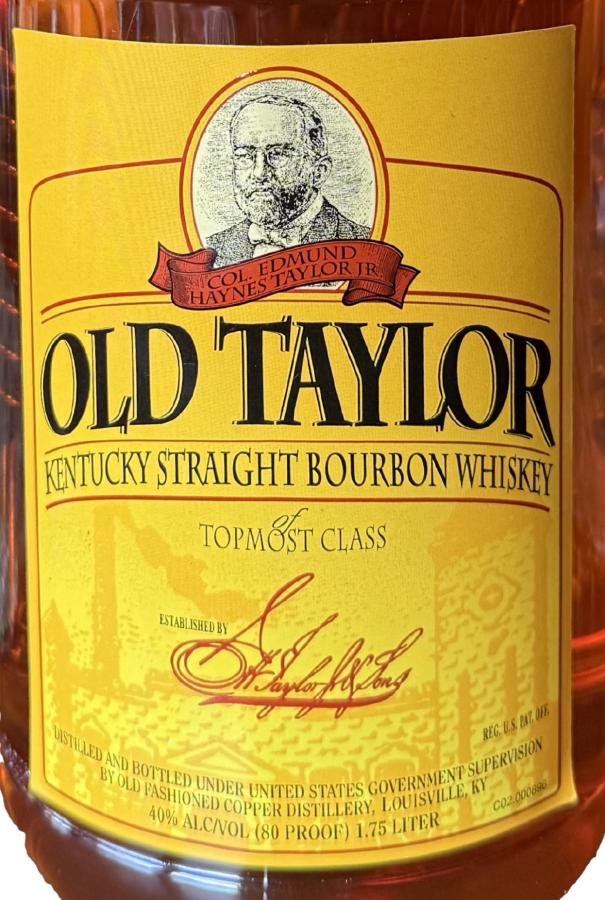 Old Taylor Kentucky Straight Bourbon Whiskey