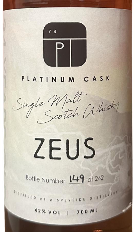 Distilled at a Speyside Distillery 34-year-old PtnC