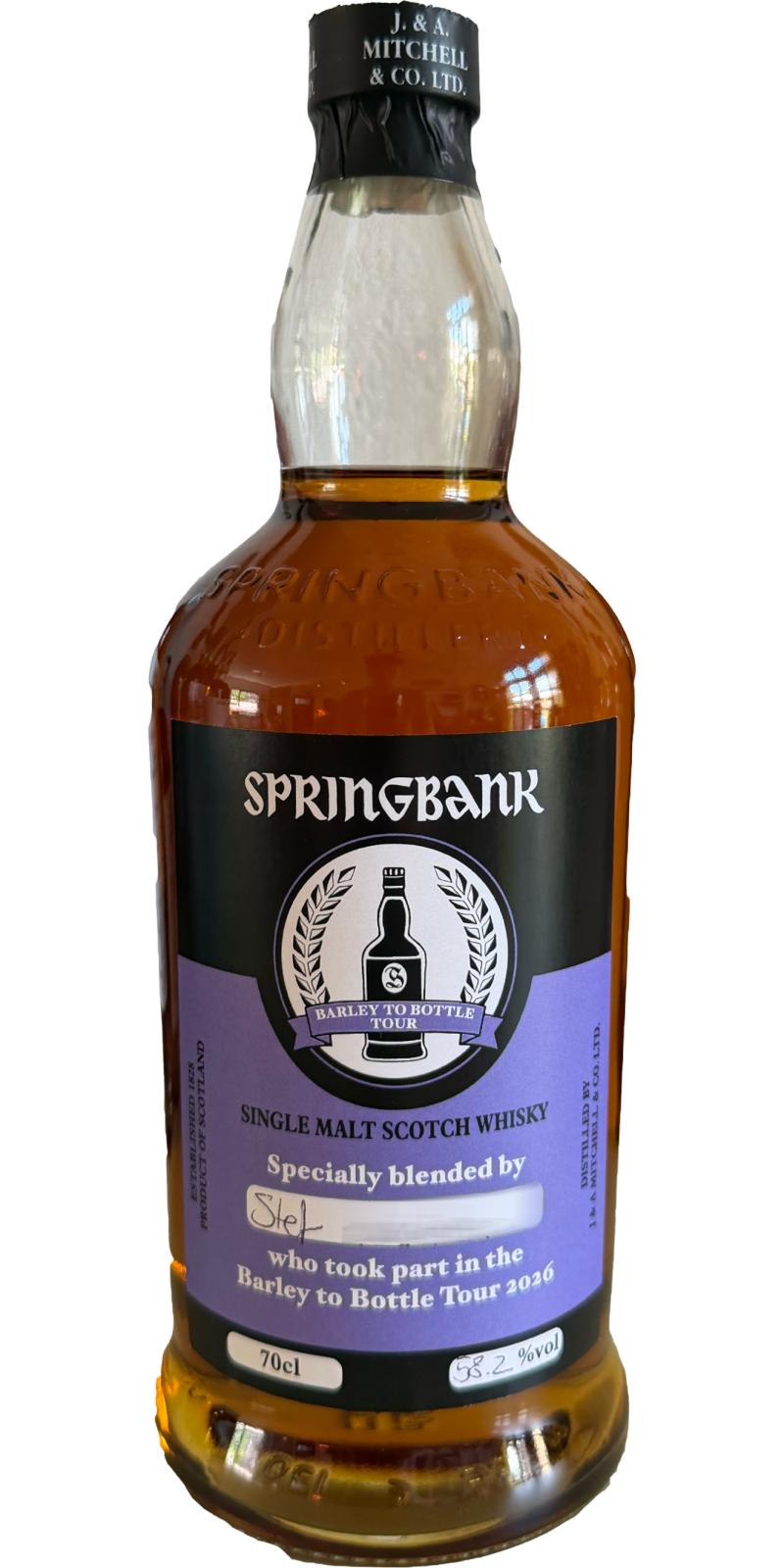 Springbank Barley to Bottle Tour 2026