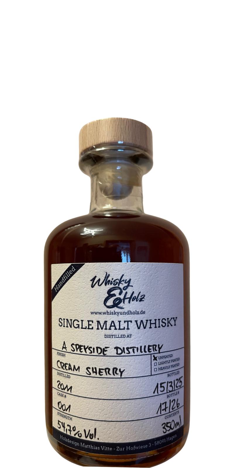 A Speyside Distillery 2011 W&Hz
