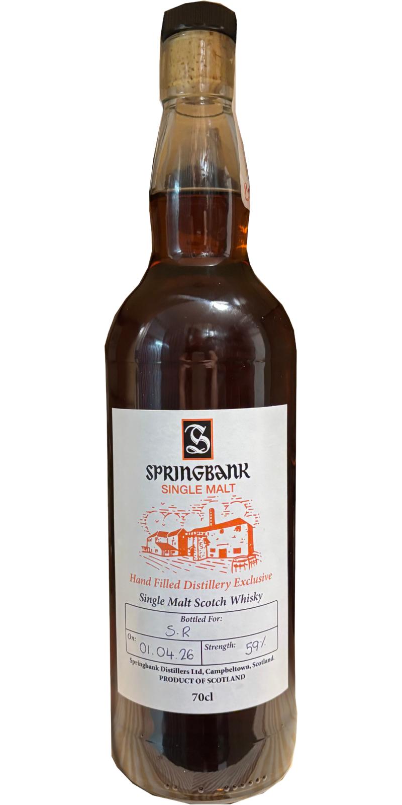 Springbank Handfilled Distillery Exclusive