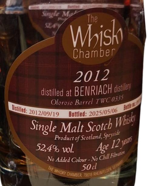 BenRiach 2012 WCh