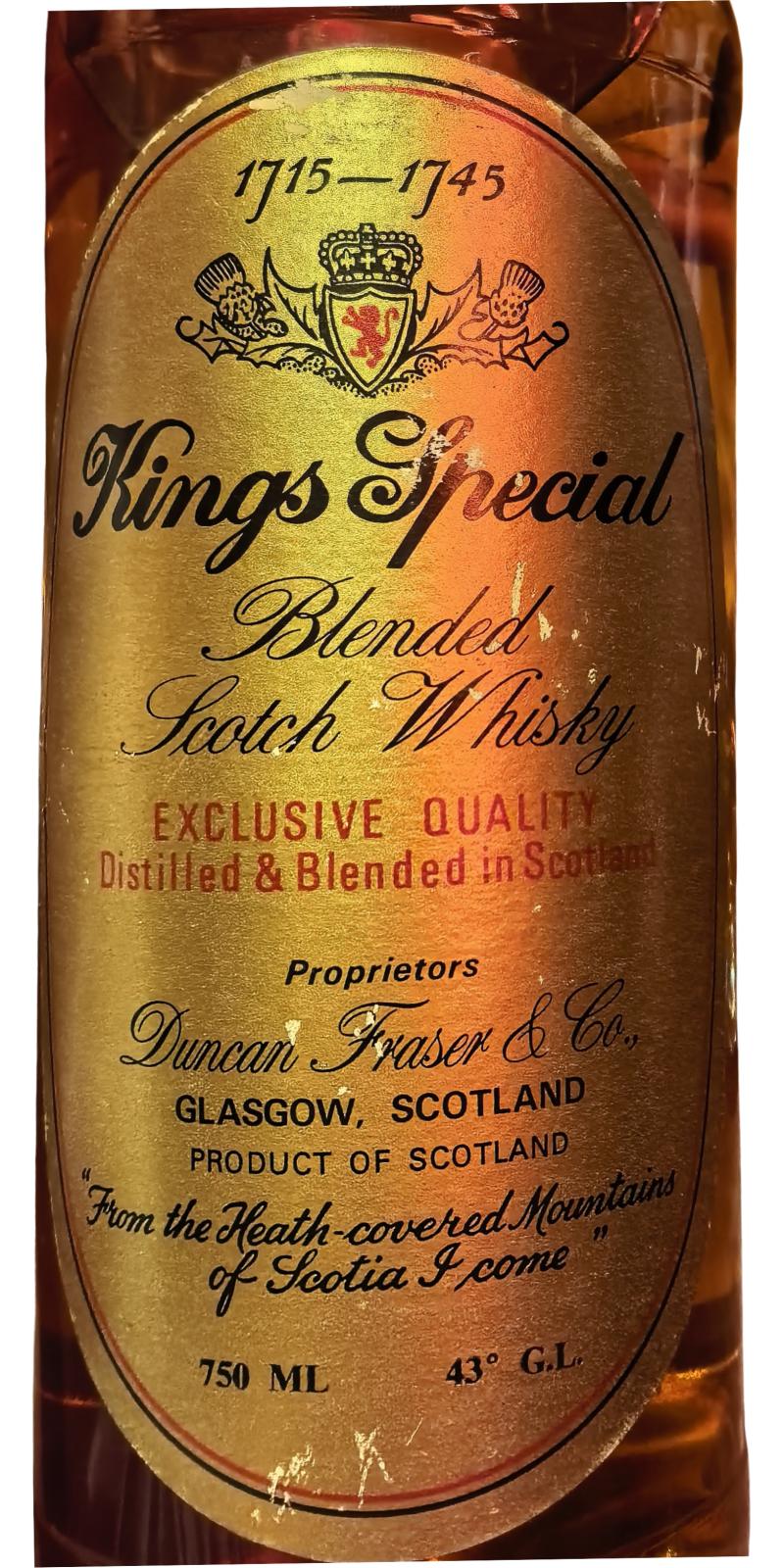 Kings Special Blended Scotch Whisky