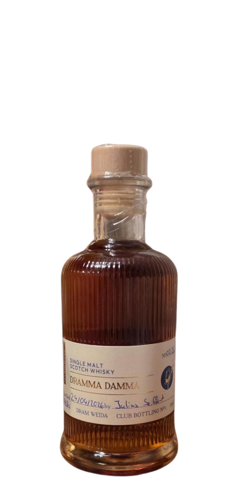 Single Malt Scotch Whisky Dramma Damma UD