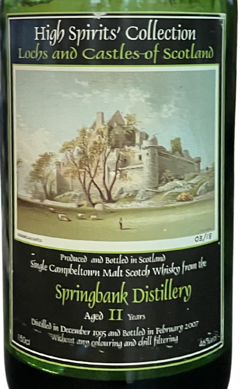 Springbank 1995 HSC