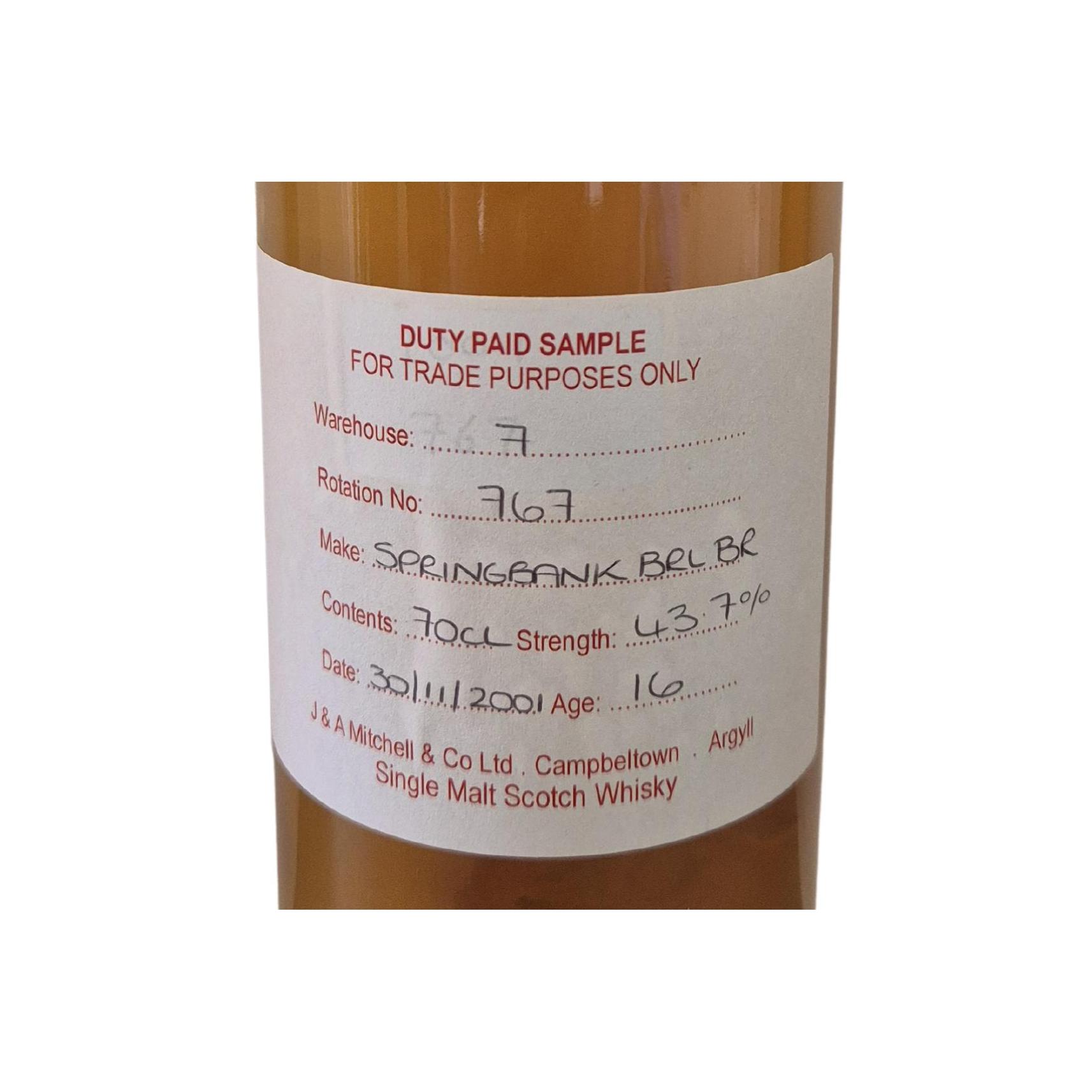 Springbank 2001