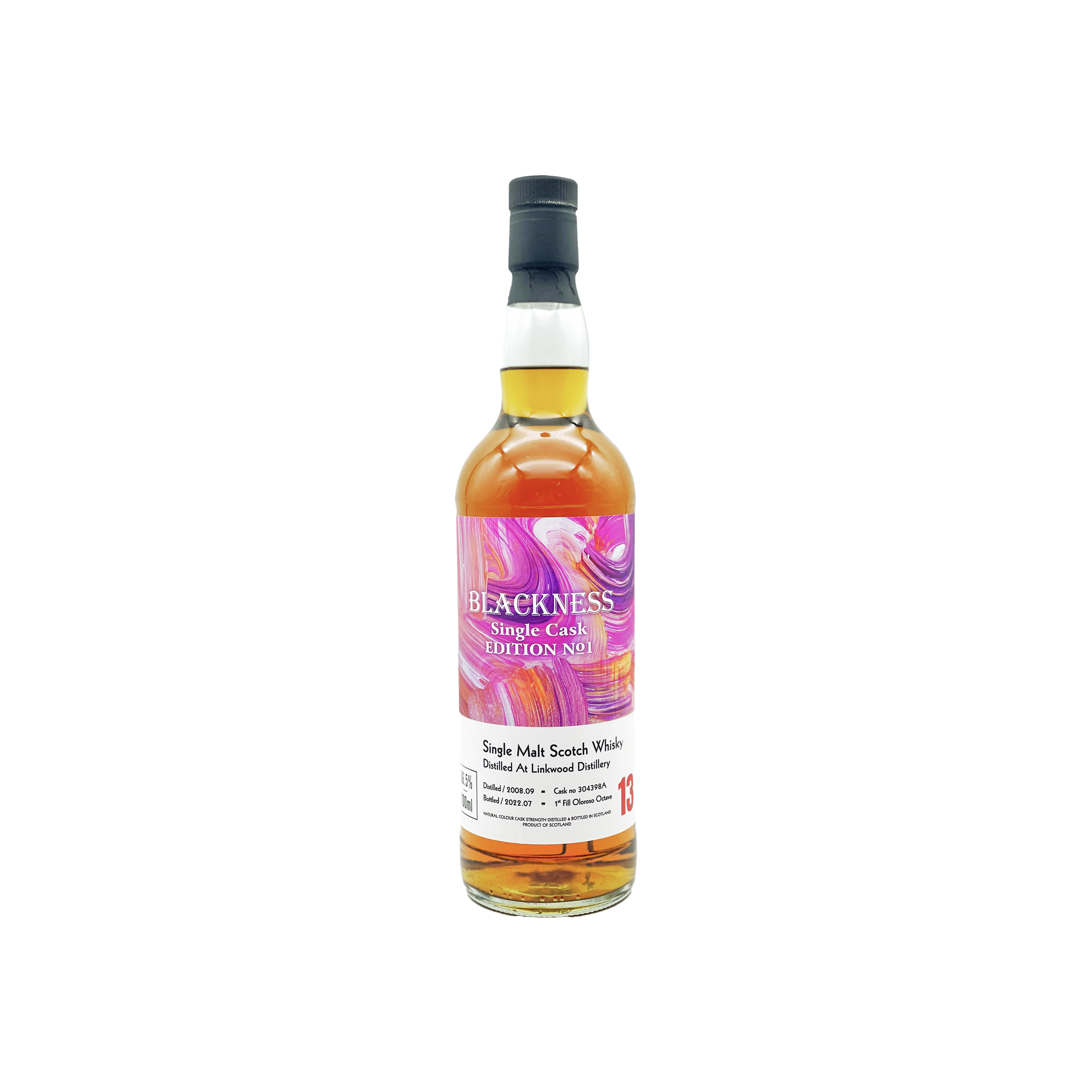 The Liquoree(LIQ) 2008 Blackness No.1 13 Year Old Single Malt Sotch Whisky