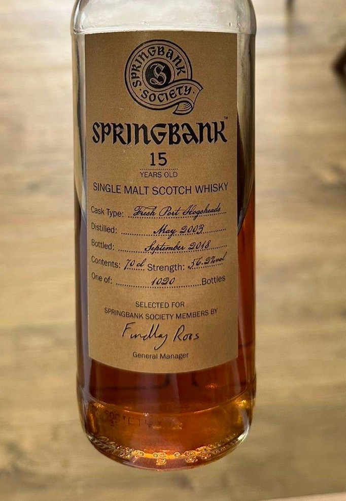 Springbank 2013 15 Years Single Malt Whisky