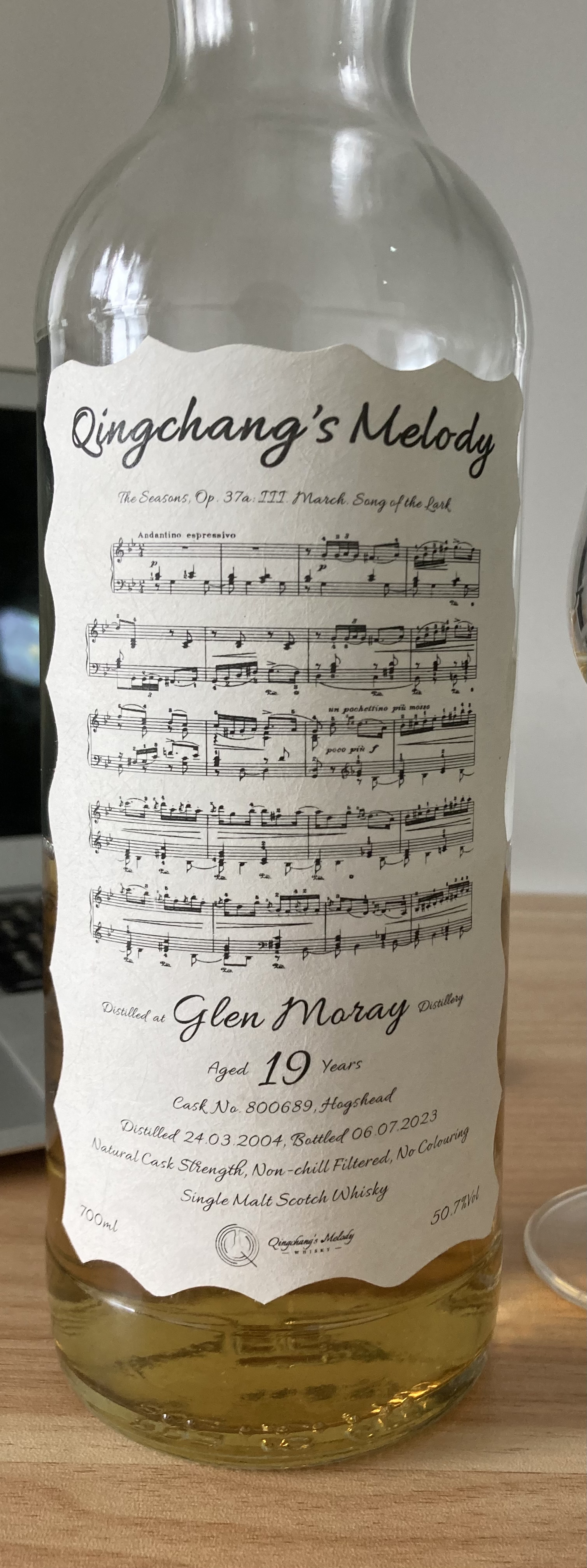 Glen Moray 2004 19 Years Single Malt Whisky