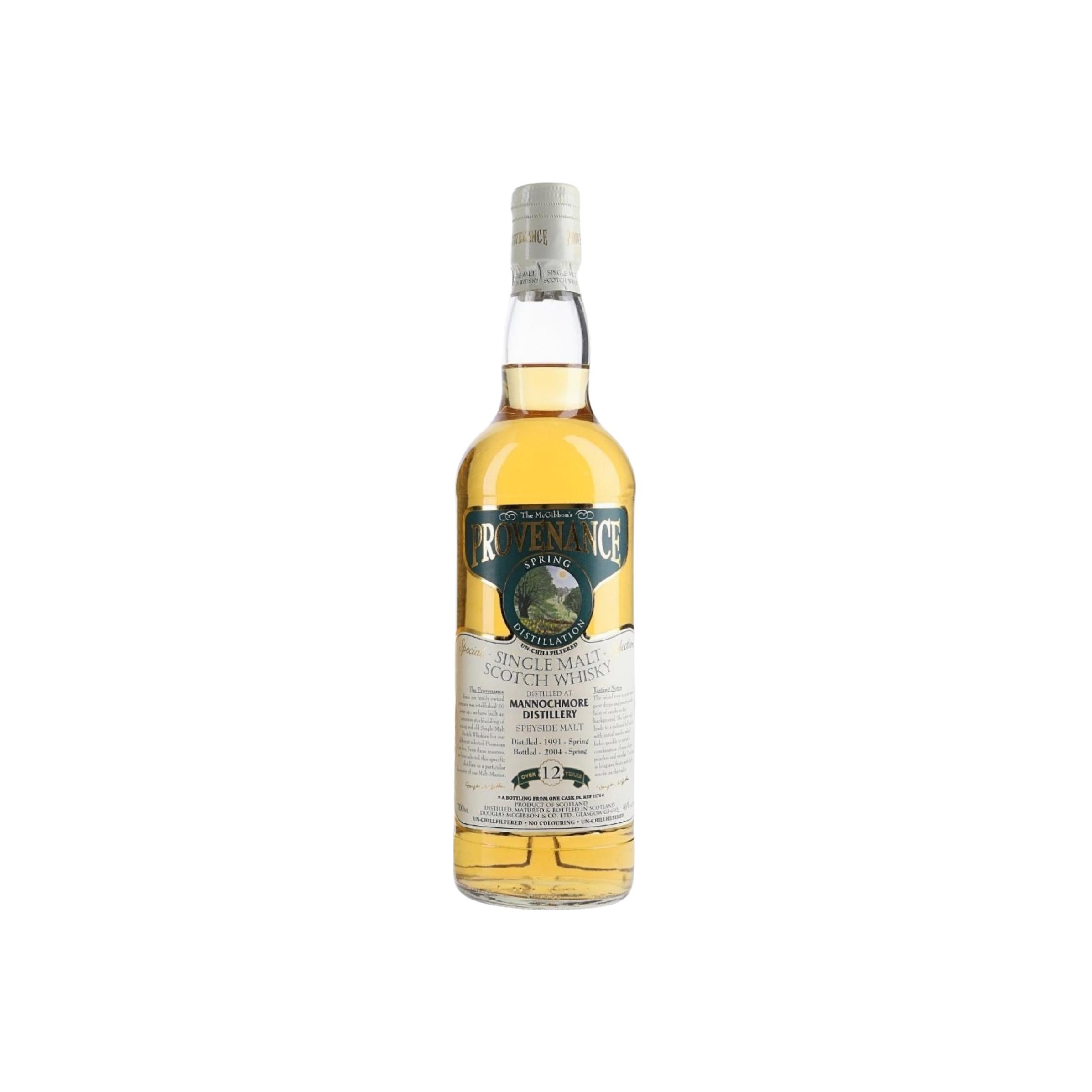 Mannochmore McGibbon's Provenance 1991 12 Years Single Malt Whisky