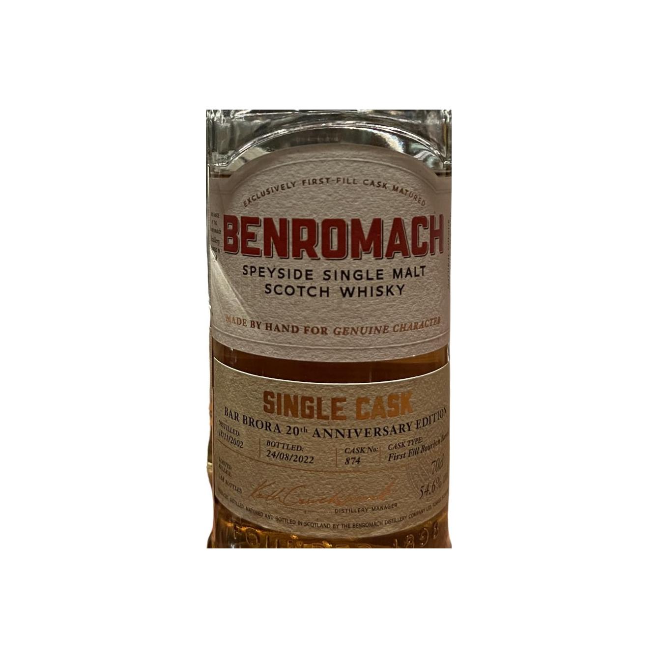 Benromach Single Cask 2002 Single Malt Whisky