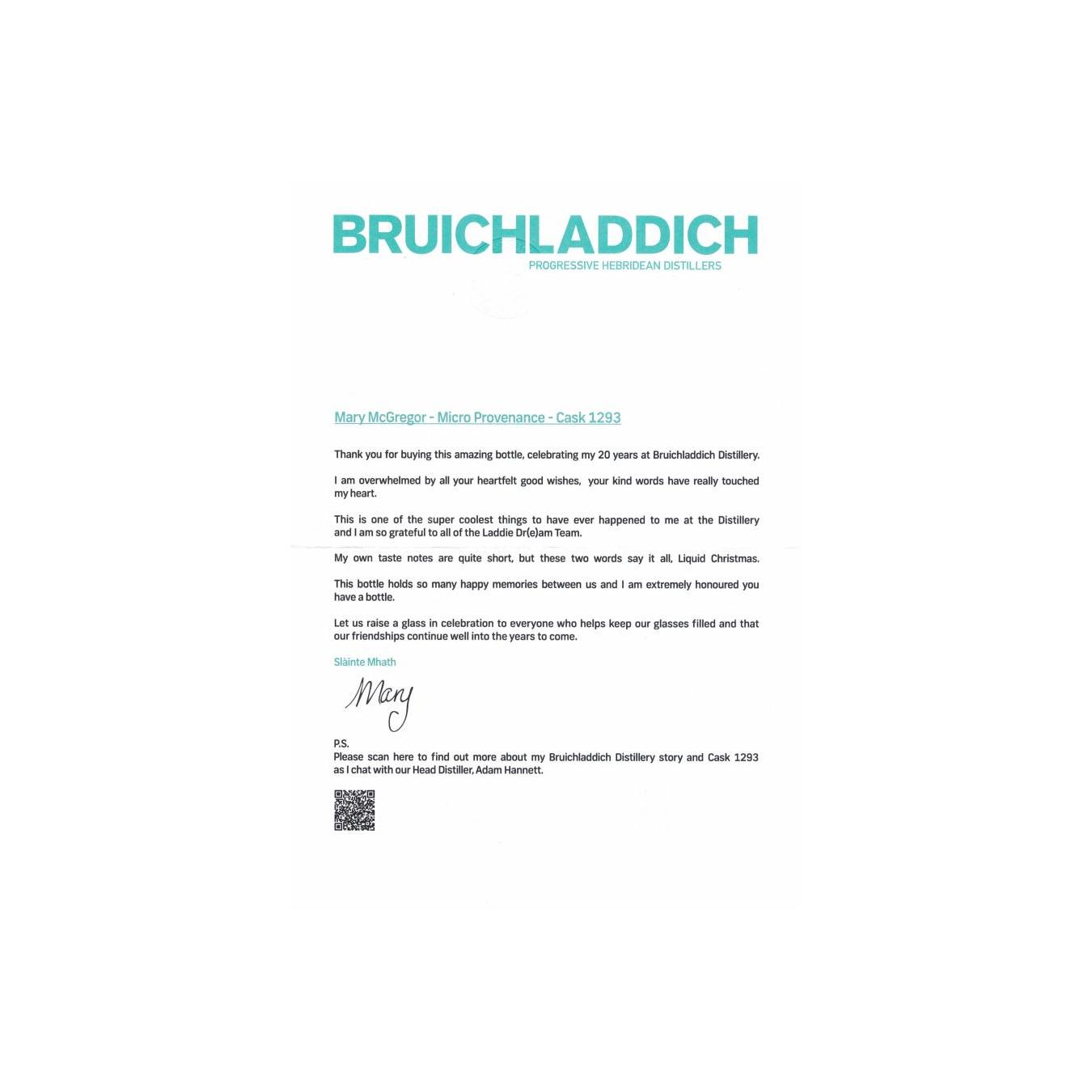 Bruichladdich 2003 20 Years Single Malt Whisky 7