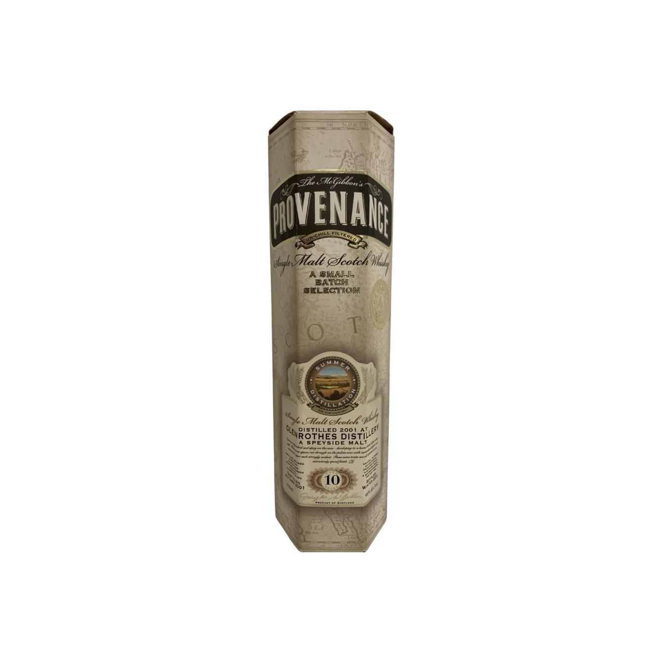 The Glenrothes McGibbon's Provenance 2001 10 Years Single Malt Whisky 2